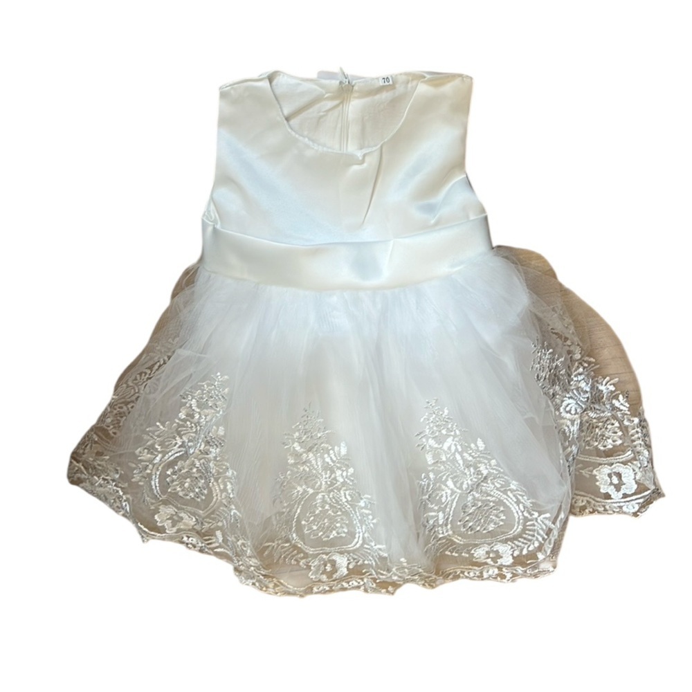White Kids Dress Set Elegant - Picture 5 of 5